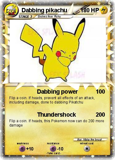 Pokemon Dabbing pikachu