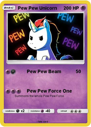 Pokemon Pew Pew Unicorn