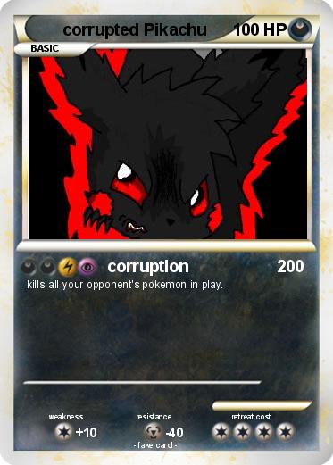 Pokemon corrupted Pikachu