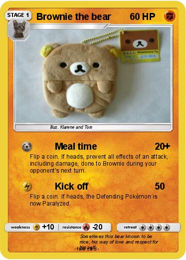 Pokemon Brownie the bear