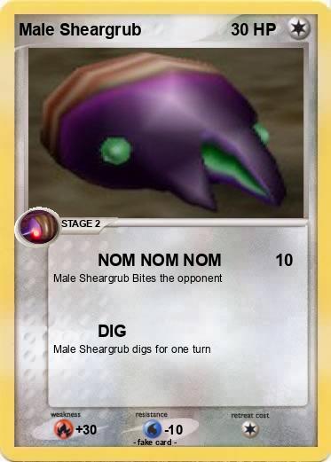 Pokemon Male Sheargrub