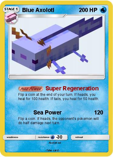 Pokemon Blue Axolotl