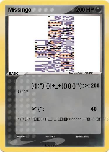 Pokemon Missingo