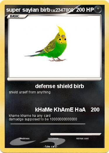 Pokemon super sayian birb