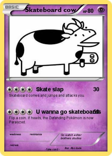 Pokemon Skateboard cow