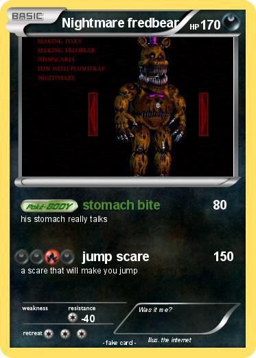 Pokemon Nightmare fredbear