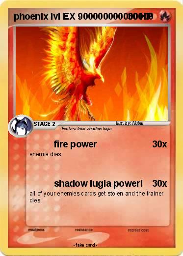 Pokemon phoenix lvl EX 900000000000000