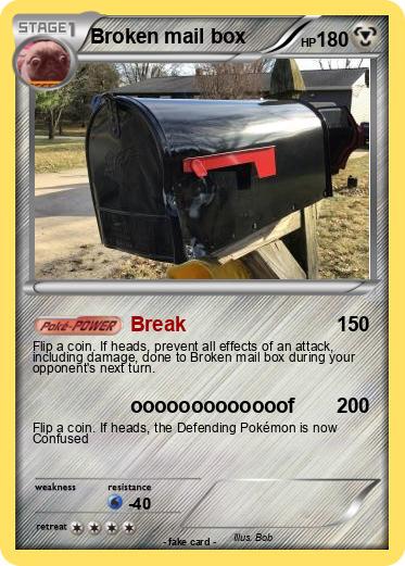 Pokemon Broken mail box