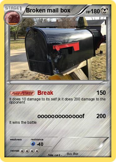 Pokemon Broken mail box