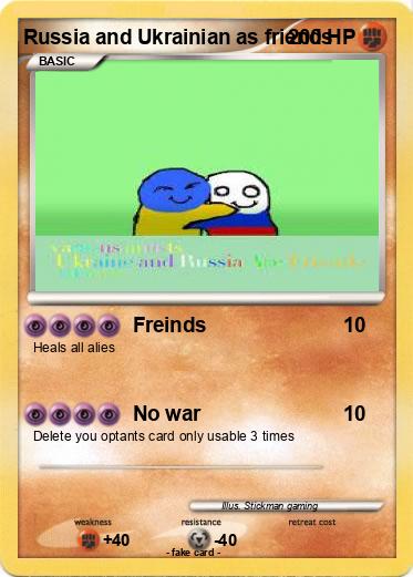 Pokemon Russia and Ukrainian as friends