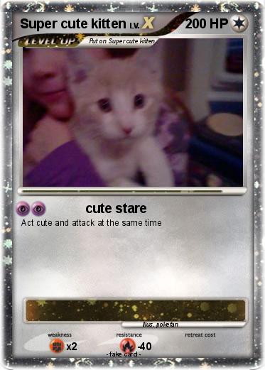 Pokemon Super cute kitten