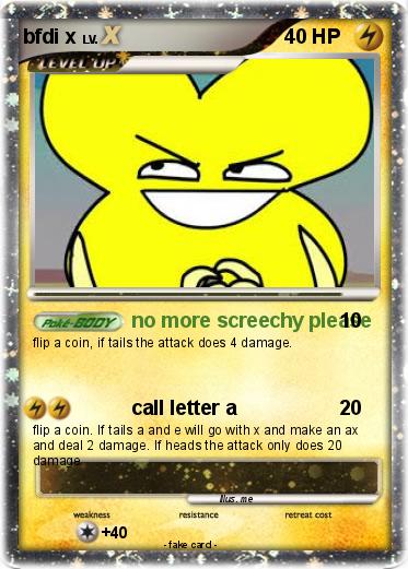 Pokemon bfdi x