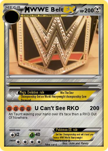 Pokemon WWE Belt