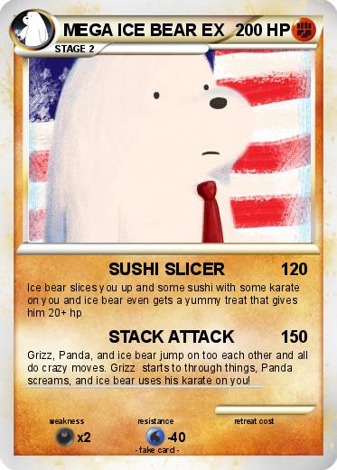 Pokemon MEGA ICE BEAR EX