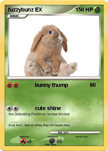 Pokemon fuzzybunz EX