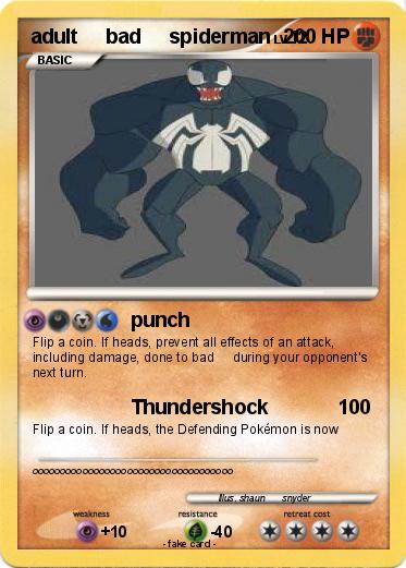Pokemon adult     bad     spiderman