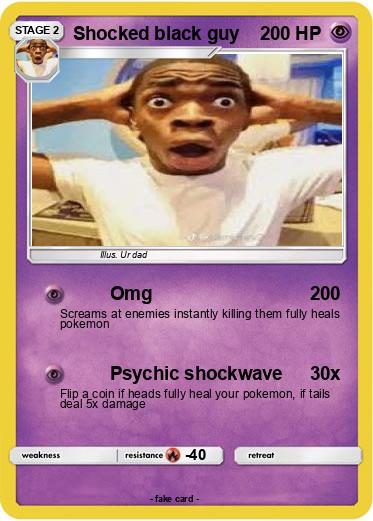Pokemon Shocked black guy