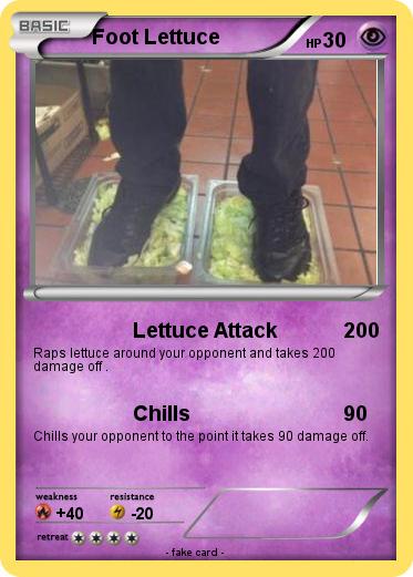Pokemon Foot Lettuce