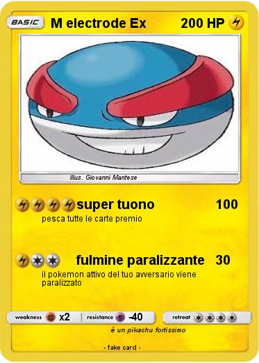 Pokemon M electrode Ex