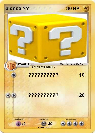 Pokemon blocco ??