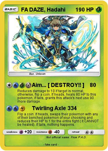 Pokemon FA DAZE, Hadahi