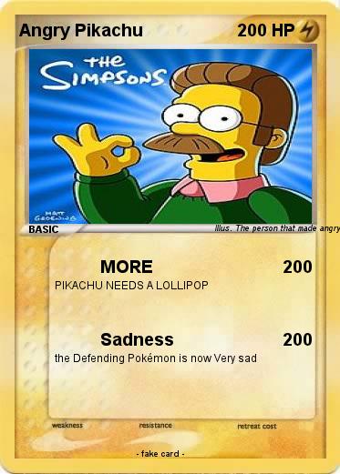 Pokemon Angry Pikachu