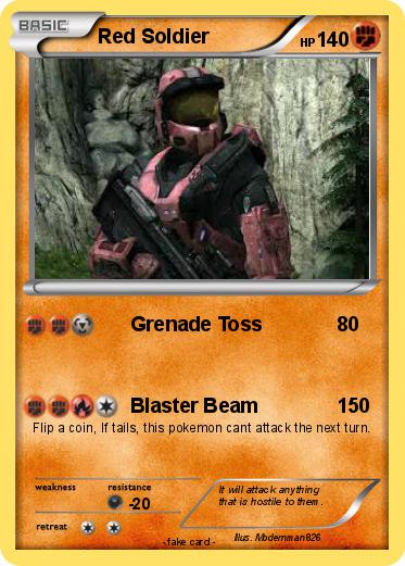 Pokemon Red Soldier