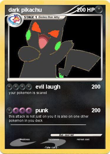 Pokemon dark pikachu
