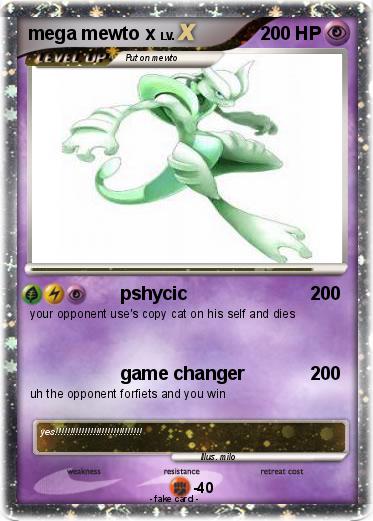 Pokemon mega mewto x