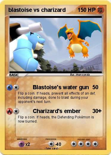 Pokemon blastoise vs charizard