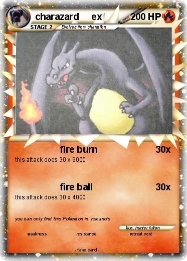 Pokemon charazard     ex