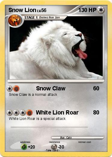 Pokemon Snow Lion