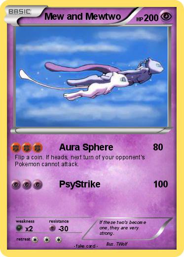 Pokemon Mew and Mewtwo