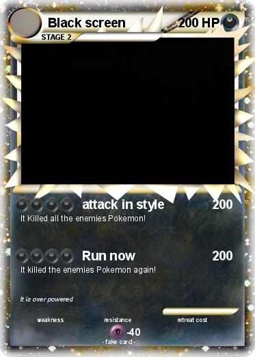 Pokemon Black screen