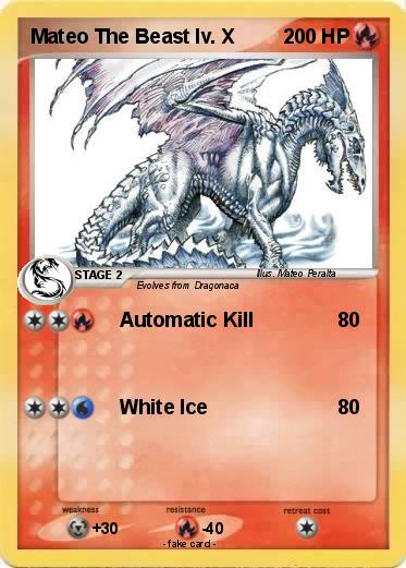 Pokemon Mateo The Beast lv. X Pokemon Mateo The Beast lv. X