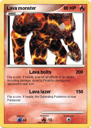 Pokemon Lava monster