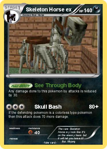 Pokemon Skeleton Horse ex