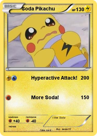 Pokemon Soda Pikachu