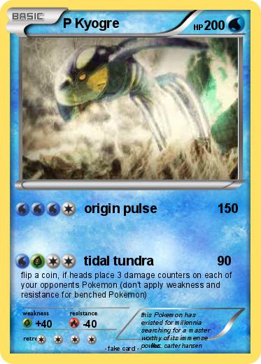 Pokemon P Kyogre