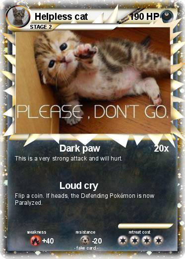 Pokemon Helpless cat
