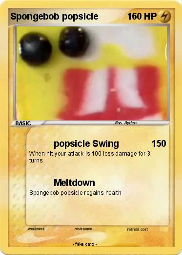 Pokemon Spongebob popsicle