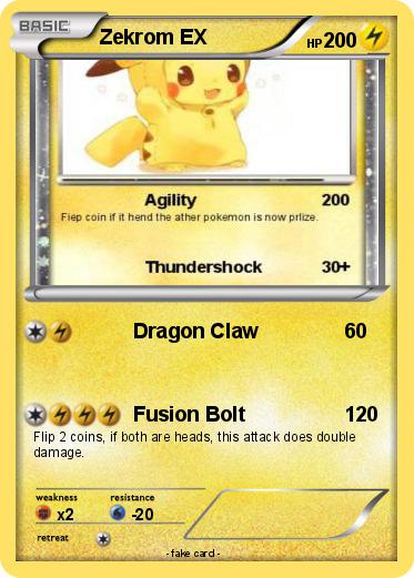 Pokemon Zekrom EX