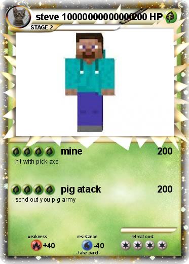 Pokemon steve 10000000000000