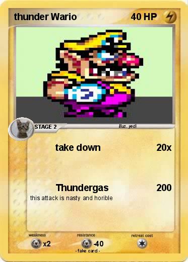 Pokemon thunder Wario