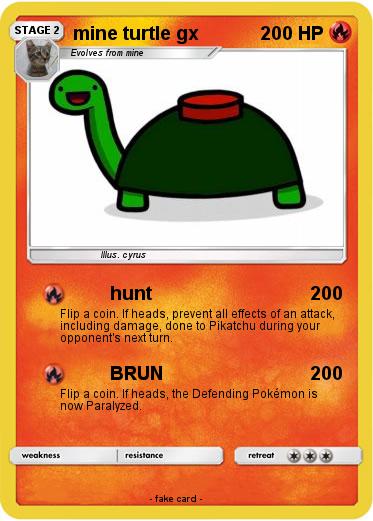 Pokemon mine turtle gx