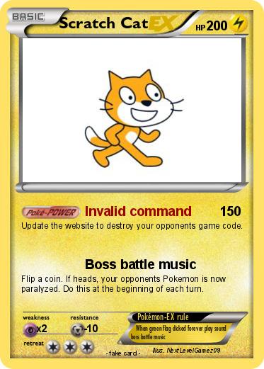 Pokemon Scratch Cat