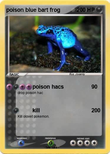 Pokemon poison blue bart frog