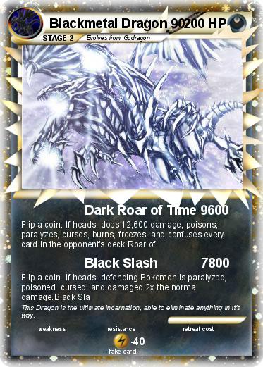 Pokemon Blackmetal Dragon 90