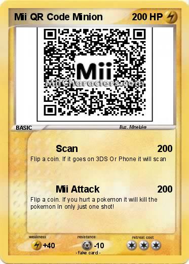 Pokemon Mii Qr Code Minion