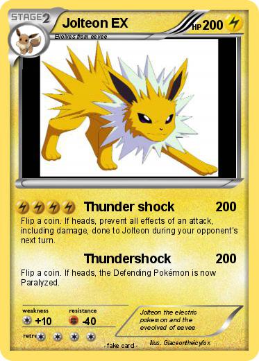 Pokemon Jolteon EX